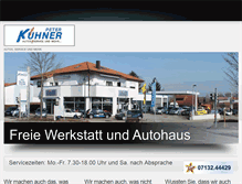 Tablet Screenshot of kfz-kuehner.de